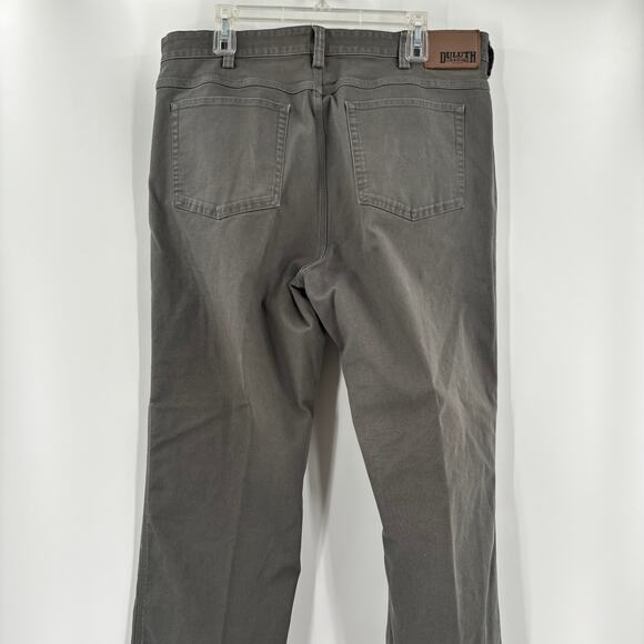 Duluth Trading Flex Fire Hose 38x29 Gray Straight Canvas Pants - Picture 6 of 6